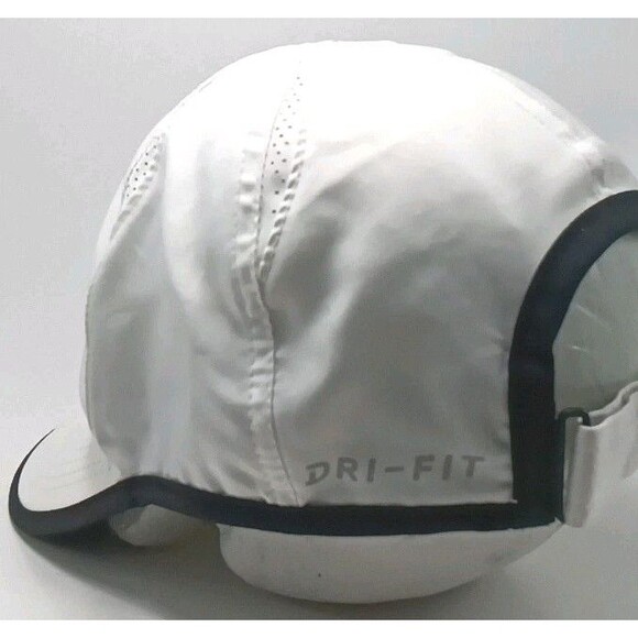 Lot 3 Nike Featherlight Dri FIT Sports Hat Cap White, Black And Red Swoosh OSFM main image 3